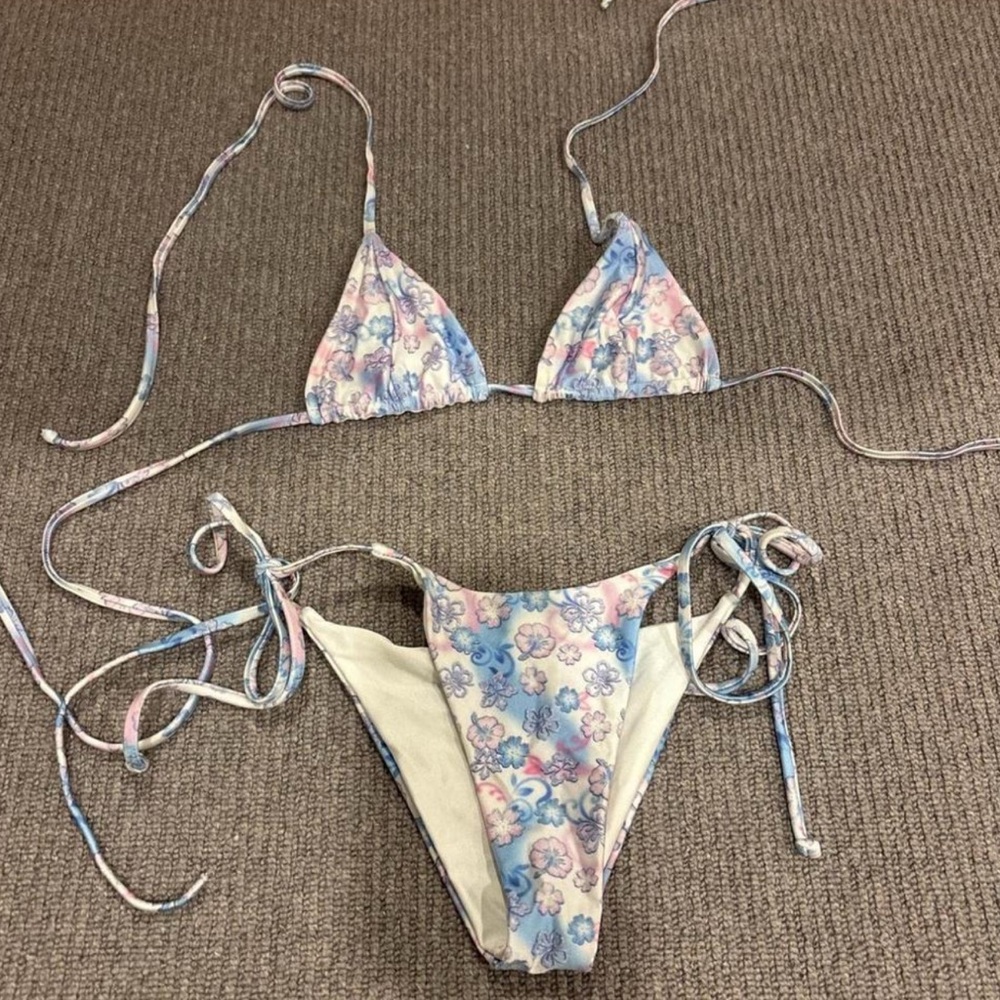 Frankie's Bikinis Floral Pastel Bikini